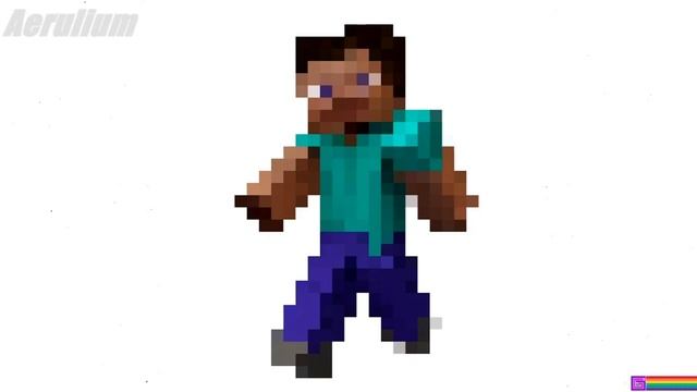 64 bits to 1 bit Minecraft Steve version смотреть онлайн