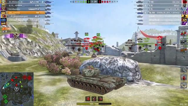 Т30 Не топовый ствол тащит WoT Blitz смотреть онлайн