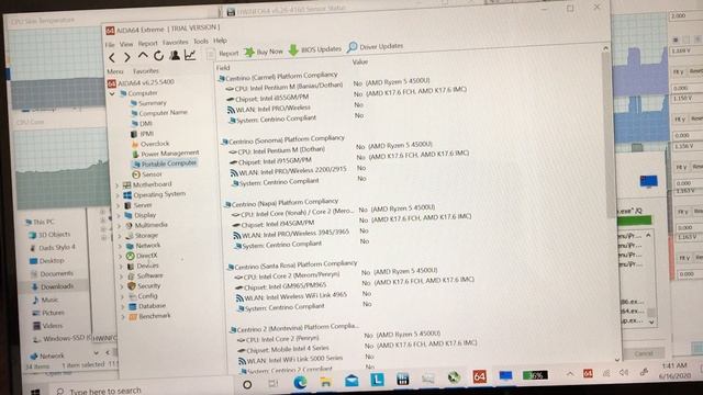 Lenovo Flex 5 14 (14ARE05) - stress testing Ryzen 5 4500U смотреть онлайн