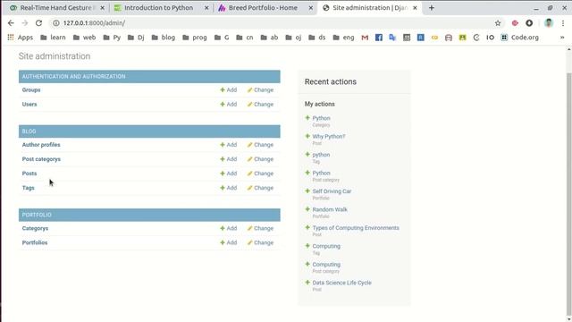 Personal Portfolio Website using Python and Django смотреть онлайн