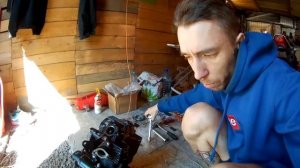 #ГОВНОМЕСИК 9 Кольца. Маслосъемные колпачки. Настройка клапанов. Запуск. [irbis ttr250r]