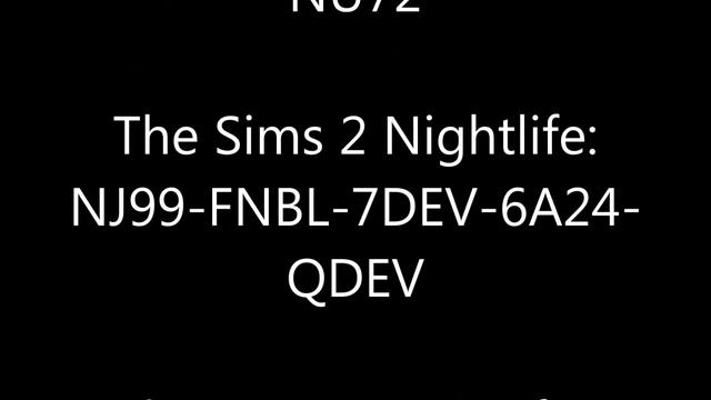 Sims Product Keys (1,2,3, EP, SP, Castaway and Life!) смотреть онлайн