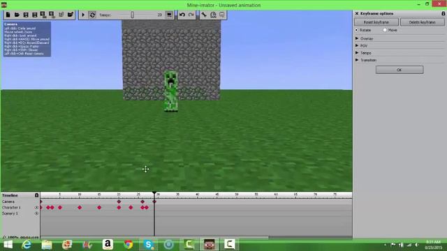 Minecraft Animation Tutorial: Creeper! w/KingClark5 смотреть онлайн