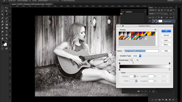 Photoshop Gradient EFFECT! Easy ONE-CLICK Color Correction in Photoshop! смотреть онлайн
