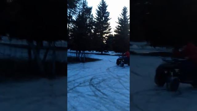 Зимний дрифт на квадрике смотреть онлайн