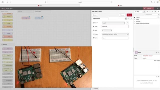 Raspberry Pi Node-Red Use MQTT To Communicate Between Two Raspberry Pi Devices смотреть онлайн