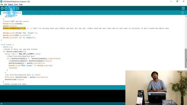 WiFiTelnetToSerial Example Explained | ESP8266WiFi Tutorials #8 смотреть онлайн