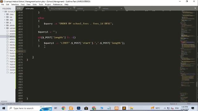 FEES DATA TABLE || SCHOOL MANAGEMENT SYSTEM IN PHP MYSQL смотреть онлайн