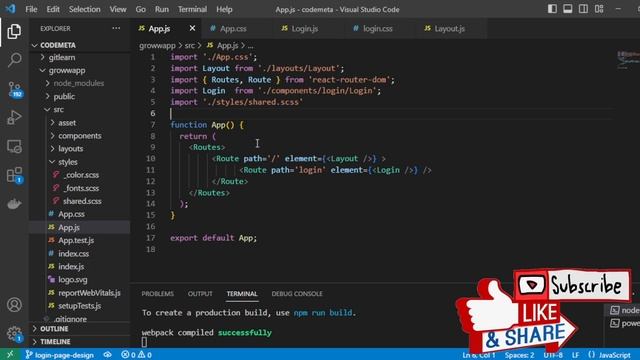 React Router, Route Setup To Start Development - React Groww App Replica - Learn React Js смотреть онлайн