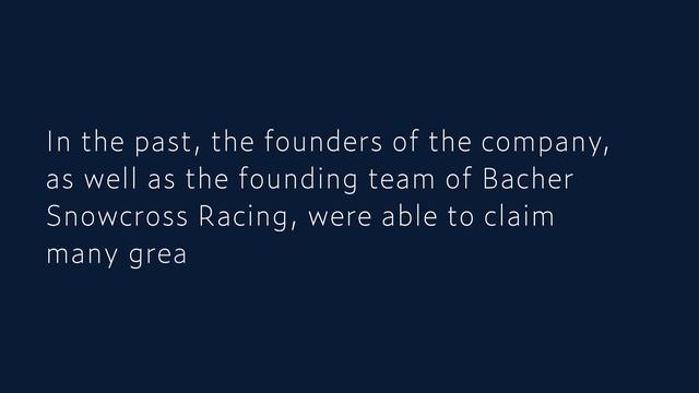 Presentation Bacher Skidoo Metall смотреть онлайн