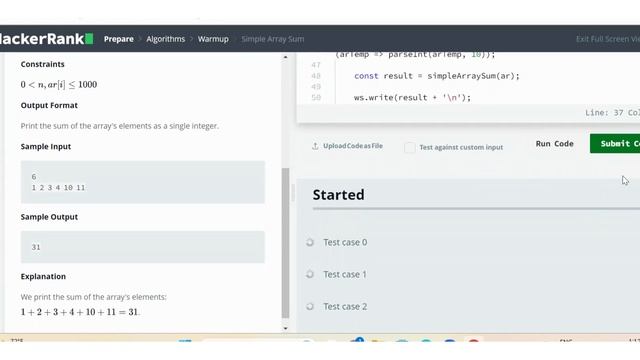 JavaScript, Array sum смотреть онлайн