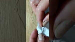 подшивание крестообразным стежком