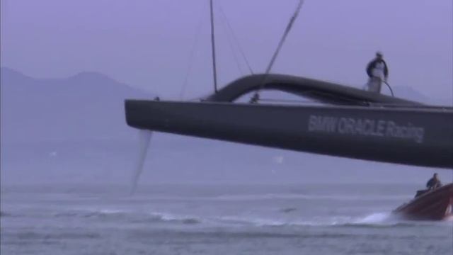 BMW ORACLE Racing: Wing Sail-Day 2. смотреть онлайн