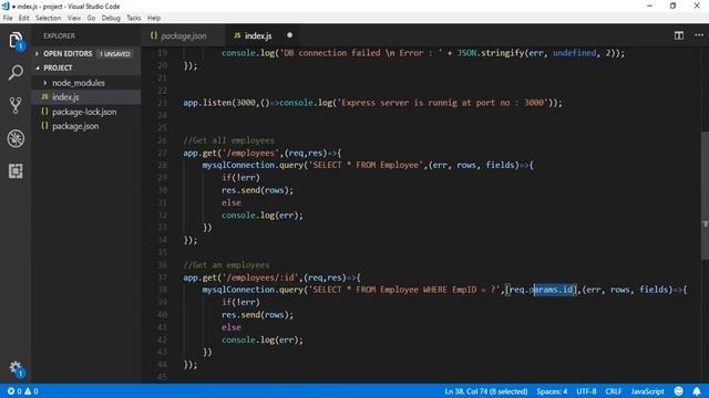 Node.js + MySQL CRUD - GET,POST,PUT and DELETE смотреть онлайн