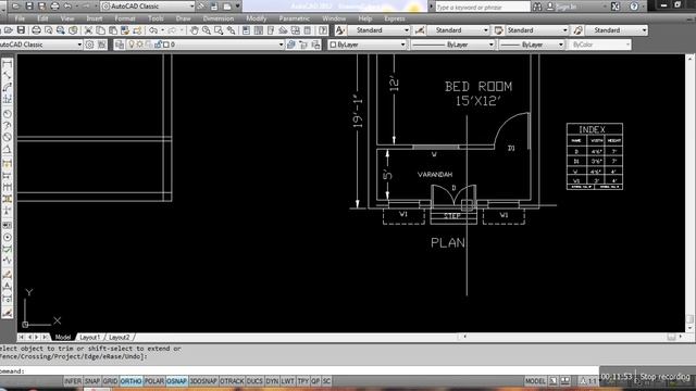 Draw home 2D plan in AutoCAD from basic concept | Complete plan in AutoCAD |2D plan practice drawin смотреть онлайн