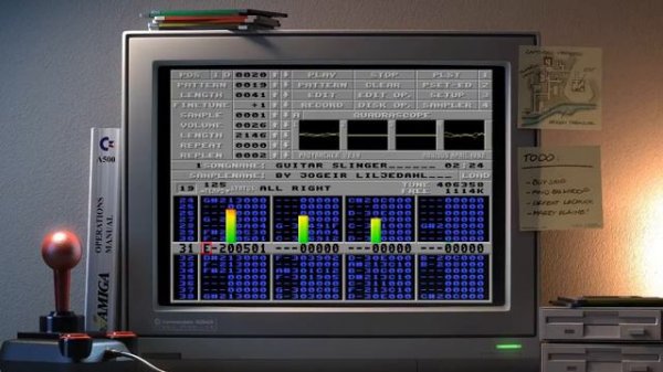 Amiga music. Jogeir Liljedahl - Guitar Slinger (Dolby Headphone).