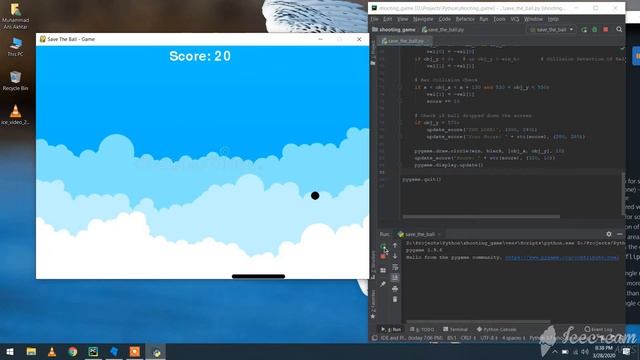 Bouncing Ball | Using pygame Module | Python смотреть онлайн