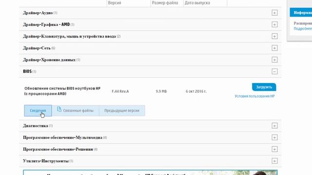 Прошивка BIOS HP Pavilion 15-P008SR смотреть онлайн