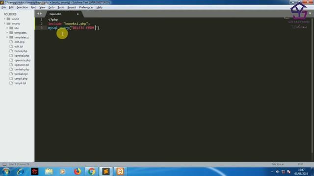 Tutorial Smarty PHP Template Engine - Hapus Data смотреть онлайн