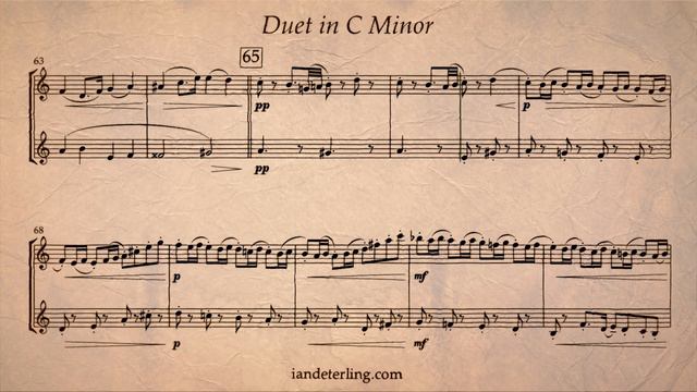 Duet for Alto Saxophone and Baritone Saxophone in C Minor смотреть онлайн
