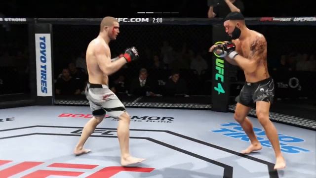 Marvin Vettori vs Roman Dolidze Full Fight - UFC 4 Simulation смотреть онлайн