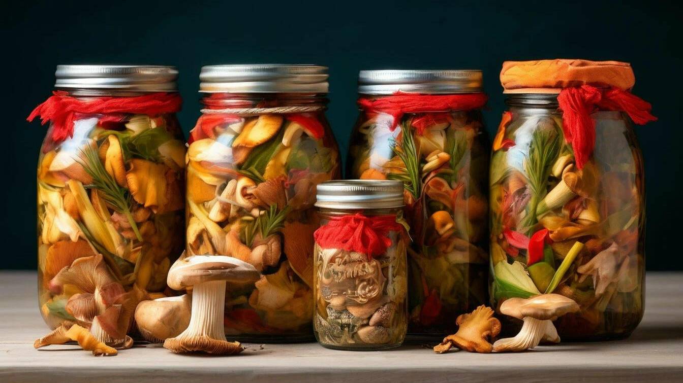 Маринованные лисички с перцем чили и луком-пореем смотреть онлайн