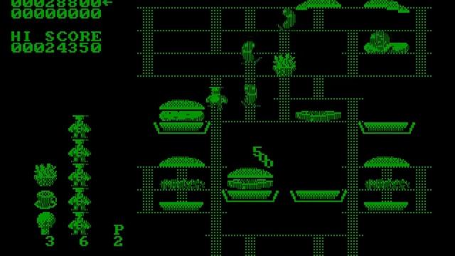 Old DOS Game BurgerTime On Hercules смотреть онлайн