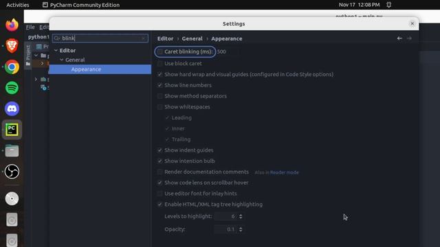 How to change the cursor style in pycharm? смотреть онлайн