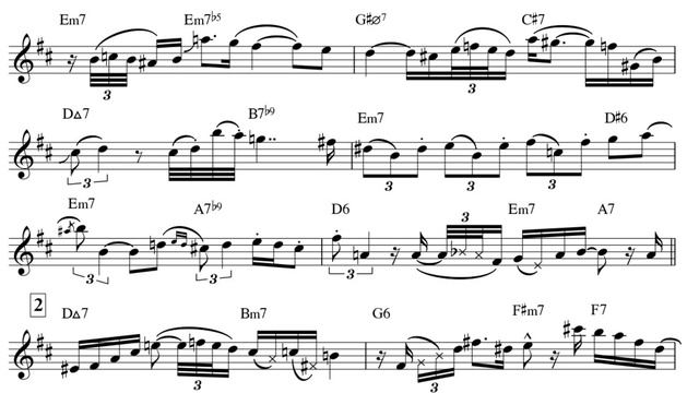 Falling In Love All Over Again (Neal Hefti) - Phil Woods Transcription. Transcribed By Arkady.