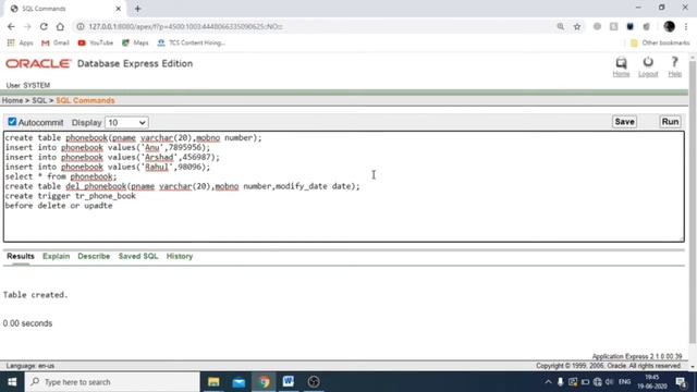 RDBMS || PL/SQL || Sample program-8 || Trigger || Calicut university syllabus. смотреть онлайн