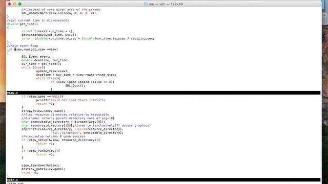 Conway's Game of Life (C, SDL) смотреть онлайн