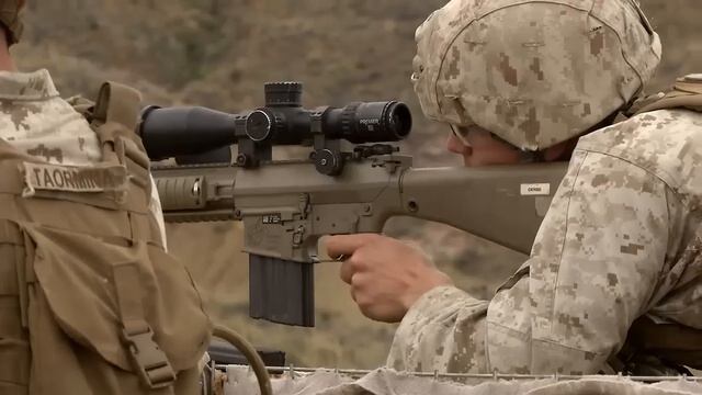 Marine Corps Snipers Shooting The M110 SASS Sniper Rifle смотреть онлайн