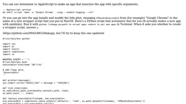 Apple: How to change application run command when started from Dock? смотреть онлайн
