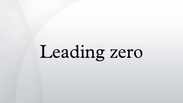 Leading zero смотреть онлайн