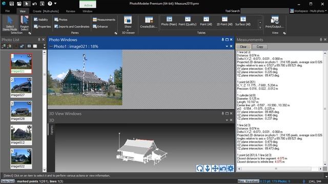 Using PhotoModeler’s Measure Pane To Display Measurement And Distance Information From Photos