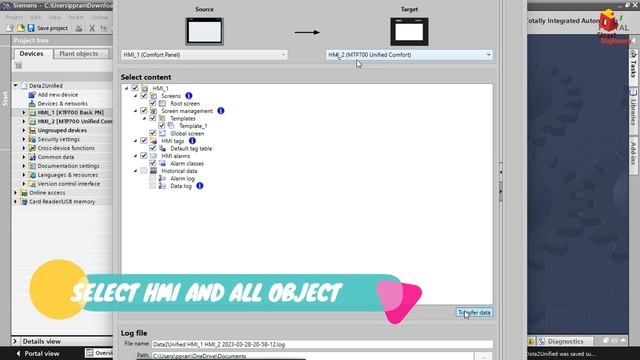 Convert Siemens KTP HMI to Unified HMI | Data2Unified | TIA 17 | Wincc Unified | Comfort HMI смотреть онлайн