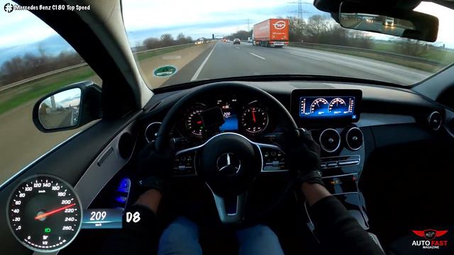 Mercedes Benz C 180 - POV Top Speed Drive смотреть онлайн