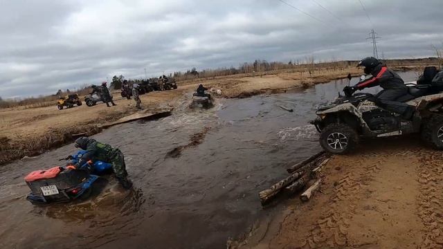 Первый дальняк и оффроад после зимы. Собрали 20 квадроциклов. смотреть онлайн
