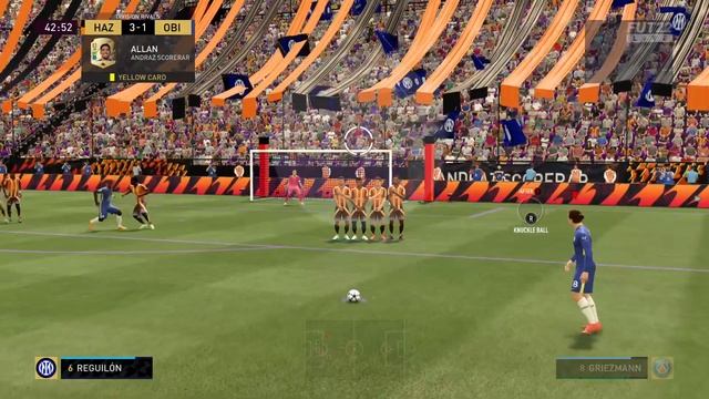 Knuckleball Free-Kick by Antoine Griezmann | Fifa 22 gameplay смотреть онлайн