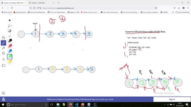 Leetcode 92 || Reverse Linked List 2 || Explained смотреть онлайн