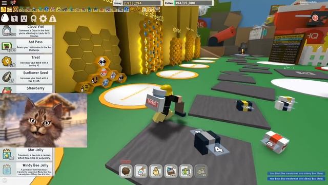 Noob With Windy Bee! Get 25 Bees Fast! Make Millions Honey | Roblox Bee Swarm Simulator смотреть онлайн