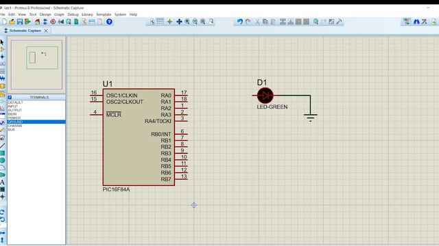 PIC Microcontroller C program Using MPLAB & Proteus simulation смотреть онлайн