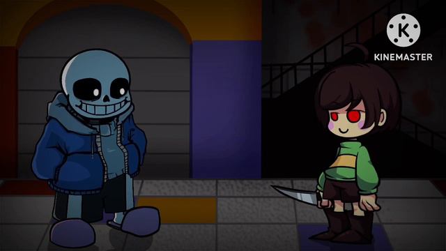 FNF Playtime But Sans And Chara Sing It【FridayNightFunkin】