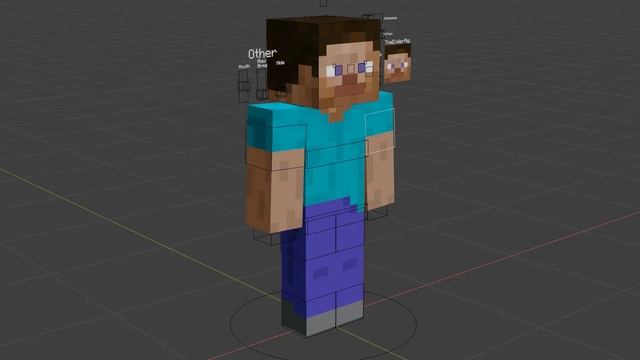 TheEnderRig UPDATE!!! Version 1.5. A simple Minecraft Rig for Blender 2.81 смотреть онлайн