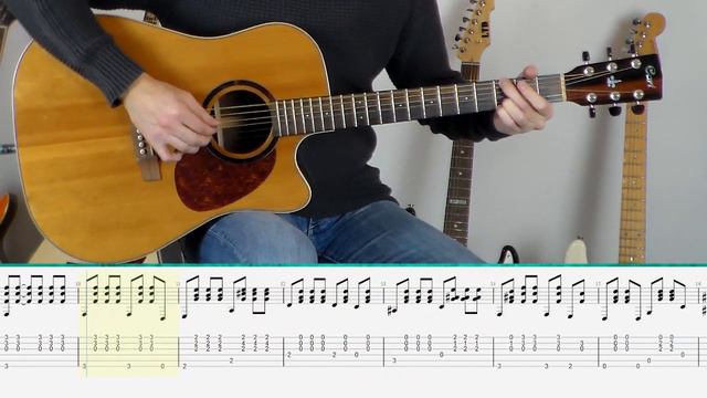 The Beatles - Yesterday (Guitar Tutorial) смотреть онлайн