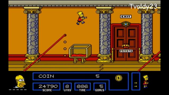 The Simpsons: Bart vs. the Space Mutants longplay Mega Drive Sega Genesis смотреть онлайн