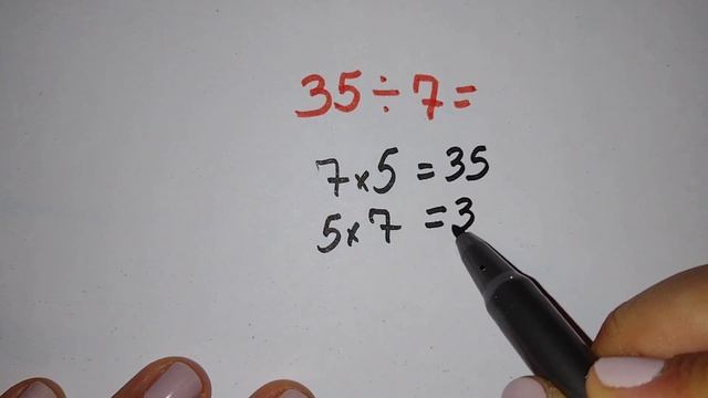 "35/7" "35:7" "Dividir 35 por 7" "Dividir 35 entre 7" "35 dividido por 7" "canal de continha" "35%7 смотреть онлайн