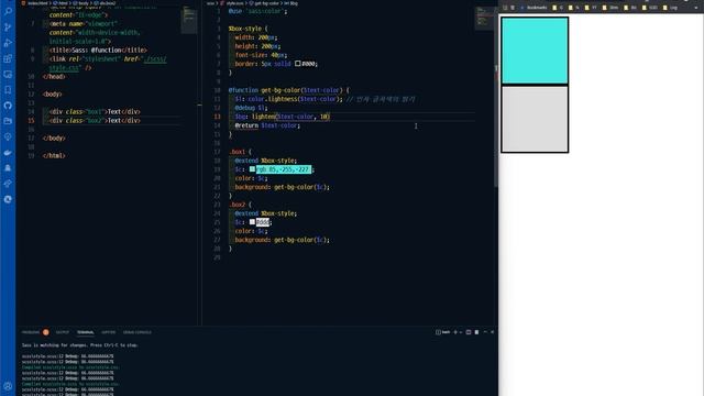 Sass (SCSS): function (함수) 활용 예제 + @if, @extend + 색상(color) 관련 смотреть онлайн