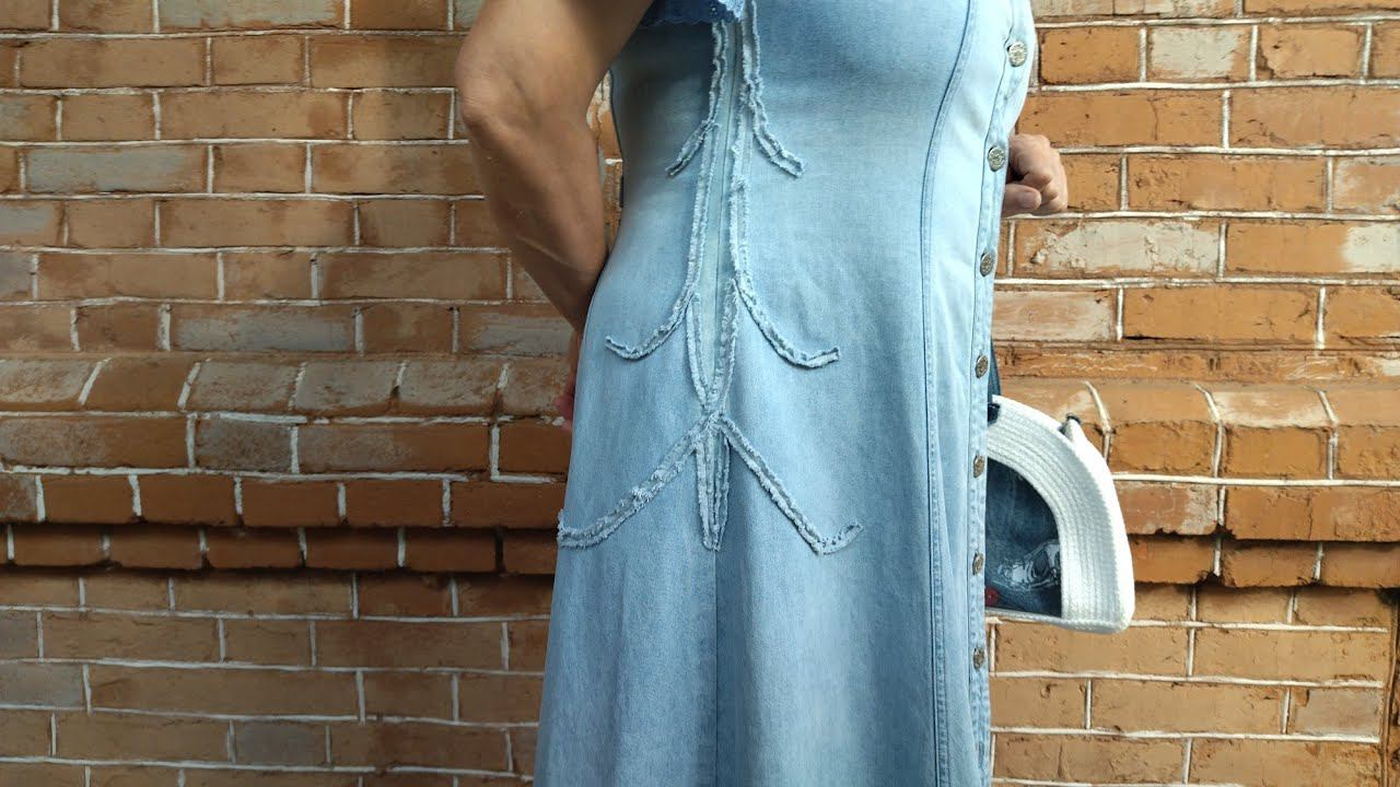 Ремонт джинсового сарафана.который стал малой смотреть онлайн