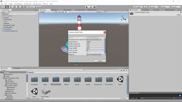 Как сделать low-poly воду в Unity | Unity3d смотреть онлайн